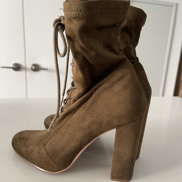 Steve Madden Lace-up Booties - Picture 6 of 8